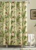 Tommy Bajama 72"x72" Palmiers Shower Curtain Green - Tommy Bahama: Cotton Canvas, Botanical Pattern, Easy Care / Madison Park Ara Ombre Printed Seersucker Single Shower Curtain / Assorted