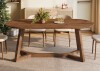 Millwood Pines Solid Wood Oval Dining Table For 4-6, 63-inch Wooden Farmhouse Kitchen Table With Sturdy Tapered Legs New in Box $499