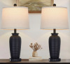 Highland Dunes 25" USB Bedside Table Lamp Set with Touch Control and Bulbs (Set of 2) New In Box $299