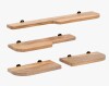 AllModern Valetta Solid Wood Wall Mounted Floating Display Shelves (Set of 4) New In Box $299