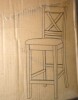 Gracie Oaks Upholstered 26" Counter Bar Stool Solid Wood Counter Stool New In Box $299 - 2