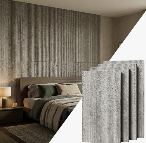 GLSLAND 4PC 24"x 48" 3D Textured Wall Panels, PU Wall Decoration for DIY Your Living Room and Bedroom New In Box $199