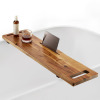 Ophelia & Co. Premium 39 inch Solid Wood Bathtub Tray - Large & Thick Bath Tub Tray - Solid Acacia Wood Bath Tray For Tub $99