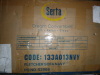 Serta Francis 78 in. Square Arm Faux Leather Rectangle Sofa in Navy Blue New in Box $899 - 2