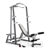Marcy Pro Deluxe Cage System with Weightlifting Bench All-in-One Home Gym Equipment PM-5108 New In Box $599