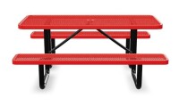 Quick Ship 6 Foot Expanded Metal Picnic Table New In Box 4 Boxes $799