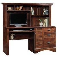Sauder Harbor View Computer Desk with Hutch Curado Cherry Finish New In Box 2 Boxes $599