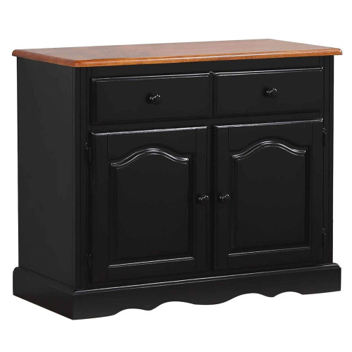 Sunset Trading Sunset Selections Black Cherry Buffet, Antique Distressed New In Box $1499