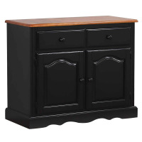 Sunset Trading Sunset Selections Black Cherry Buffet, Antique Distressed New In Box $1499
