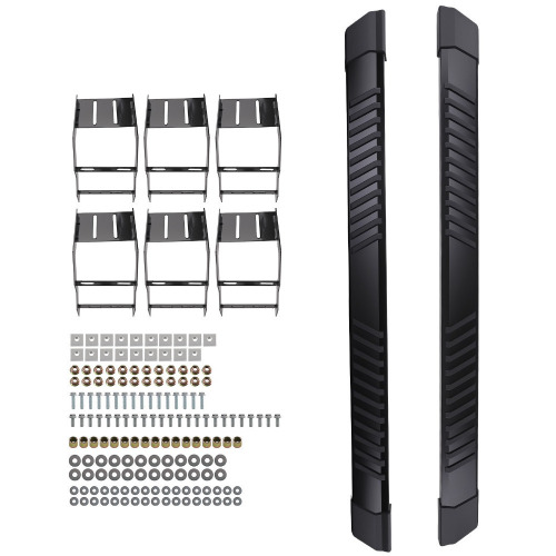 Climwa Running Boards Compatible with 2017-2026 Ford F250 F350 Super Cab | F450 F550 6 Inch Side Steps, Heavy Duty Carbon Steel Black Nerf Bars, Anti-Slip Step Bars Rock Sliders Pad Design New Open Box $299
