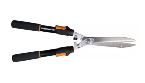 Fiskars 9 in. Power-Lever Steel Blade Telescoping Steel Handle Hedge Shears / Fiskars 39 in. Weed Puller, 3 Claws Manual Stand Up Weeder Remover, Root and Dandelion Weed Removal Garden Weeding Tool Assorted $79