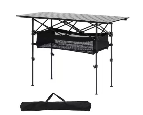 SKYSHALO Folding Camping Table, Outdoor Portable Side Tables, Lightweight Fold Up Table, Aluminum & Ultra Compact Work Table New In Box $199