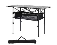 SKYSHALO Folding Camping Table, Outdoor Portable Side Tables, Lightweight Fold Up Table, Aluminum & Ultra Compact Work Table New In Box $199