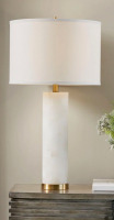 Everly Quinn Shea Illuminate Your Space with Elegance: Alabaster Table Lamp New In Box $499