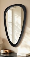 Ebern Designs Asymmetrical Wood Framed Accent Wall Mirror New In Box $299