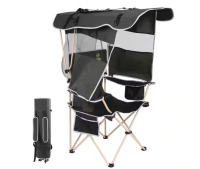 MUKE Camping Chair with Canopy, Chair with Shades, Folding Chair with Canopy, Backpack Chair with Cooler (Dark Green) New In Box $199