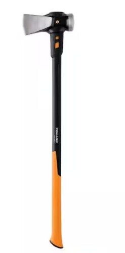 Fiskars IsoCore 8 lbs. Forged Steel Splitting Maul with 36 in. Fiberglass Core Handle New $99
