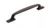 Amerock Highland Ridge 6-5/16 in. (160mm) Classic Dark Oiled Bronze Arch Cabinet Pull / Amerock Highland Ridge 1-3/8 in. (35mm) Classic Satin Nickel Bar Cabinet Knob New Assorted