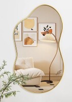 Ivy Bronx Cloud Shaped Metal Wall Mirror New In Box $299