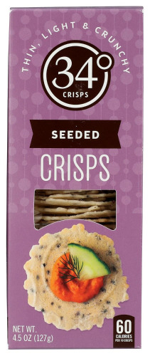 34 Degrees, Crisps Seeded, 4.5 Ounce