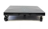 Devault 16 in. x 16 in. x 4 in. Black HDPE Square Plant Dolly/Caddy New $79