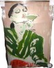 Art Remedy Green Martini Girl Canvas Boho Colorful Wall Art by Art Remedy, 55" H x 37" W New In Box $499 - 2