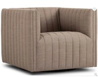 Four Hands Augustine Swivel Chair in Crypton Nomad Taupe Fabric New in Box $2699