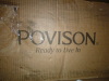 Povision 35" Square Wood Coffee Table with Storage in Walnut New in Box $899 - 2