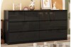 Wrought Studio 63" High Gloss 8 Drawer Dresser in Black New Open Box $999