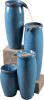 Kenroy Home Vessel Indoor/Outdoor Floor Fountain with Blue Finish, New in Box $499