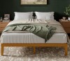 Latitude Run Full Size Joise Solid Wood Platform Bed with Slat Kit in Honey in Box $299