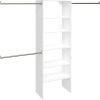ClosetMaid SuiteSymphony Wood Closet Organizer System, 25-Inch Starter Kit with Tower and 3 Hang Rods and Shelving, Adjustable Shelves, Customizable Insert, Reach-in or Walk-in Closets, Pure White New in Box $299
