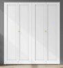 DoorFusion 48" x 80" Double Paneled Manufactured Wood Primed Bi-Fold Door with Hardware Kit Similar to Picture New Open Box $499