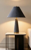 Latitude Run&reg; 23.5 Inches Modern Gray Table Lamp Bedside/nightstand For Bedroom Living Room $299