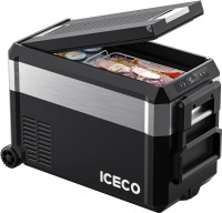 ICECO JP40 Pro 12 Volt Car Refrigerator, Portable Fridge Freezer for Camping, Car Fridge Powered by SECOP, 12V refrigerator for Car & Home, DC 12/24V, AC 110/240V, Multi-directional Lid $699