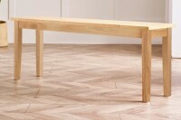 East Urban Home Alcazar Solid Wood Dining Bench - Traditional Rustic Farmhouse Kitchen Style New In Box $399