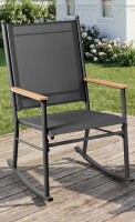 Ebern Designs Steel Patio Rocking Chair New In Box $299