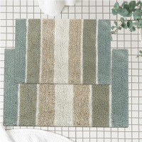 Red Barrel Studio&reg; Cervantes 100% Cotton Non-Slip Bath Rug, 2 Piece Set, 21''x34''/17''x24'' New $79