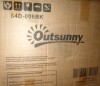 Outsunny 20 in. Half Round Patio Umbrella Base Outdoor Decorative Resin Parasol Stand Holder for 1.5 in., 1.9 in. Pole in Black New in Box $79 - 2