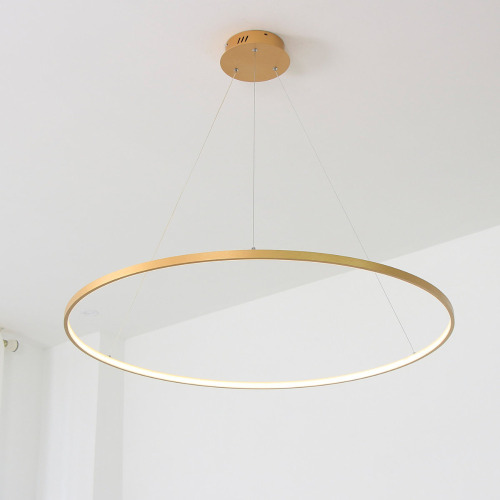 Orren Ellis Eliades 39.4 inch Large LED Simple Circle Round Pendant Light Remote Dimming New In Box $1099