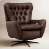 Birch Lane Harrington Swivel Wingback Recliner in Chocolate New in Box $1299