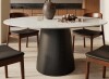 Orren Ellis Modern Mid-Century Dining Table Round Kitchen Table For 4/6/8 New Floor Model $1499