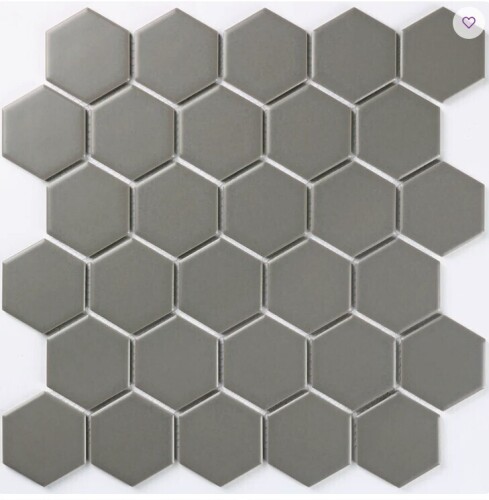 WS Tiles Perfection 2" x 2" Straight Edge Porcelain Mosaic Sheet Floor Use Tile in Gray Matte 15 Count Box New In Box $119