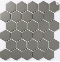 WS Tiles Perfection 2" x 2" Straight Edge Porcelain Mosaic Sheet Floor Use Tile in Gray Matte 15 Count Box New In Box $119