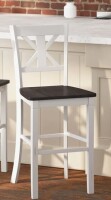 Taylor & Logan Bakersville Solid Wood Counter Stool in White Wash New in Box $499