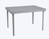 COSCO 3'8" x 2'8" Rectangle Wood Folding Dining Table in Gray Woodgrain, New in Box $399