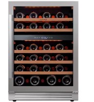 Ca'Lefort 24 in. Dual Zone 52-Bottles Built-In/Freestanding Wine Cooler Refrigerator in Stainless Steel Frost-Free Touch Panel $899
