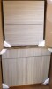 Diamond Express Jamestown 36-in W x 34.5-in H x 24-in D White Painted Sink Base Fully Assembled Plywood Cabinet Recessed Panel Shaker / Diamond NOW Elm 27-in W x 30-in H x 12-in D Light Stain Stained Wall Fully Assembled Cabinet Recessed Panel Shaker Simi - 2