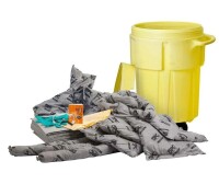 Brady SKA-55W, ALLWIK 55-Gallon Drum Spill Control Kit - Universal Application, Wheeled New