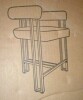 PopMasion Mia 24" Modern Gold Chenille Counter Stool with Arms New In Box $299 - 2